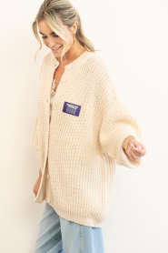 American Vintage |  Oversized knitted cardigan Cyrow | beige | Picture 7