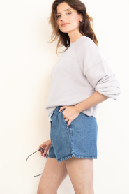 American Vintage :  Zachte sweater Atubay | purple  - img6