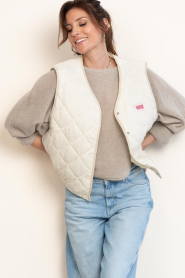 American Vintage |  Quilted waistcoat Yupibam | natural | Picture 4