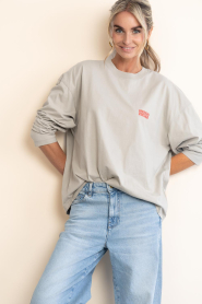 American Vintage |  Boxy fit longsleeve with logo Gix | grey | Picture 6