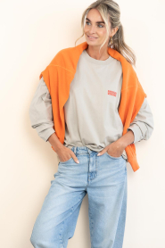 American Vintage |  Boxy fit longsleeve with logo Gix | grey | Picture 2