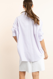 American Vintage :  Cotton stripe blouse Soabird | pink - img8