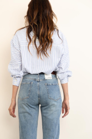 American Vintage |  Boxy striped blouse Nurway | blue | Picture 7
