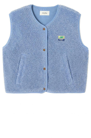 American Vintage |  Teddy gilet Hoktown | blue | Picture 1