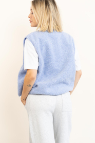 American Vintage |  Teddy gilet Hoktown | blue | Picture 7