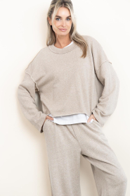 American Vintage |  Soft cropped sweater Dantown | beige | Picture 5