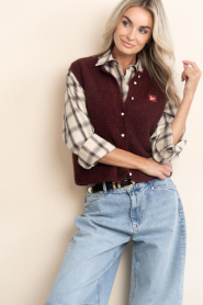 American Vintage |  Knitted gilet East | burgundy | Picture 5
