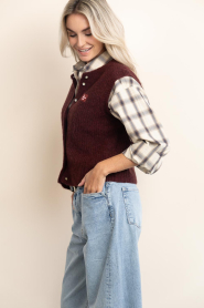 American Vintage |  Knitted gilet East | burgundy | Picture 6