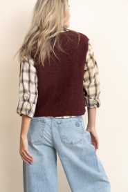 American Vintage |  Knitted gilet East | burgundy | Picture 7