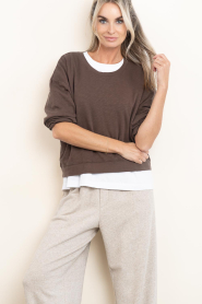 American Vintage |  Top with long sleeves Sonoma | brown | Picture 4