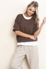 American Vintage |  Top with long sleeves Sonoma | brown | Picture 5