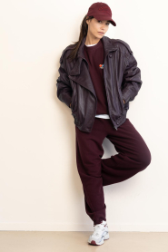 American Vintage |  Cotton jogging pants Atubay | burgundy | Picture 2
