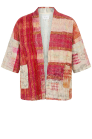 by-bar |  Antic woven jacket Classic| multi red | Picture 1