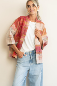 by-bar |  Antic woven jacket Classic| multi red | Picture 4