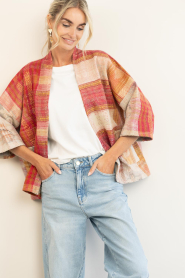 by-bar |  Antic woven jacket Classic| multi red | Picture 6