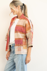 by-bar |  Antic woven jacket Classic| multi red | Picture 8