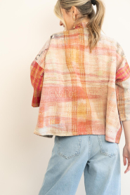 by-bar |  Antic woven jacket Classic| multi red | Picture 9
