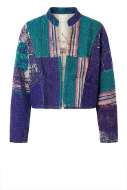 by-bar |  Antic woven jacket Blossom | multi dark green | Picture 1