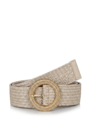 Little Soho |  Braided stretch belt Rikkie | natural | Picture 1