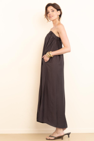 Co'Couture |  Asymmetrical dress Hera | brown | Picture 6