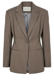 Co'Couture |  Fitted blazer Prestan | taupe | Picture 1