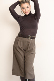 Co'Couture |  Bermuda overknee short Prestan | taupe | Picture 4
