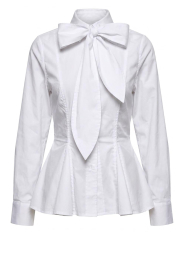 Co'Couture |  Tailored poplin blouse Poppy | white | Picture 1