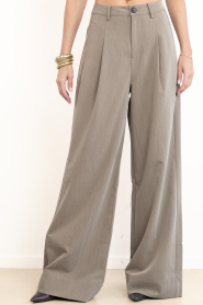 Co'Couture |  Wide leg trousers Melva | taupe | Picture 5