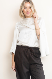Co'Couture |  Satin blouse Idun | natural | Picture 2