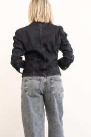 Haute L'Amitié |  Denim jacket with decorative buttons Uniform | grey | Picture 6