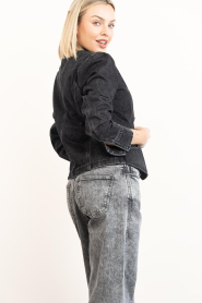 Haute L'Amitié |  Denim jacket with decorative buttons Uniform | grey | Picture 7