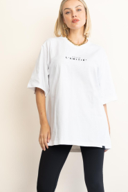 Haute L'Amitié :  Oversized t-shirt with logo Crew | white - img6