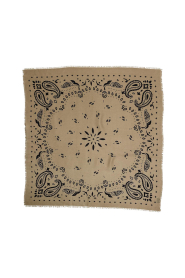 BOW19 |  Scarf with print Paisley | green | Picture 1