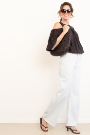 Co'Couture |  Top with balloon sleeves Hera | brown | Picture 3