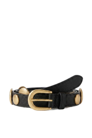 Little Soho |  Leather belt with studs Circe | black | Picture 1