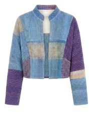 by-bar |  Antic woven jacket Blossom | multi blue