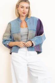 by-bar |  Antic woven jacket Blossom | multi blue | Picture 4