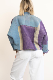 by-bar |  Antic woven jacket Blossom | multi blue | Picture 7