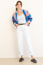 by-bar |  Antic geweven jacket Blossom | multi pink | Picture 3
