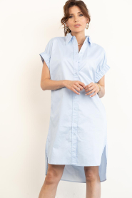 Co'Couture |  Shirt dress Poppy | blue | Picture 2