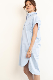 Co'Couture |  Shirt dress Poppy | blue | Picture 6