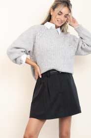 Haute L'Amitié :  Pleated mini skirt Bailey | black - img5