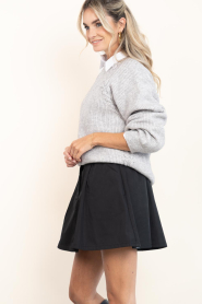 Haute L'Amitié :  Pleated mini skirt Bailey | black - img6