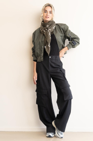 Haute L'Amitié |  Cropped bomber jacket Sally | green | Picture 3