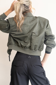 Haute L'Amitié |  Cropped bomber jacket Sally | green | Picture 8