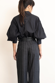 Co'Couture |  Blouse with sleeve detail Roseline | black | Picture 8