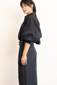Co'Couture |  Blouse with sleeve detail Roseline | black | Picture 7