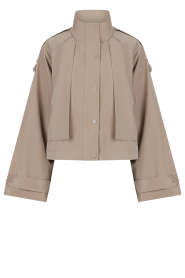Dante6 |  Cropped cape trenchcoat Duane | taupe | Picture 1