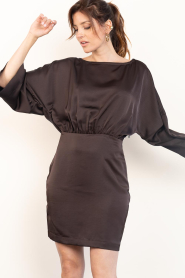 Dante6 :  Kimono sleeve dress Maven | brown - img5