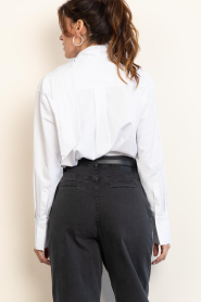 Dante6 :  Blouse with scarf detail Ivez | white - img8